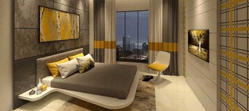 Living Room in 3 BHK Apartment at Siddha Sky, Wadala – for Sale