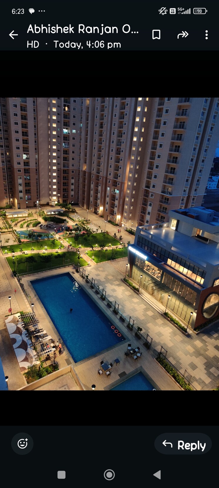 Swimming Pool, prestige-finsbury-park-hyde 3 Bedroom 1277 Sq.Ft. Apartment In Bagaluru Bangalore 8990474