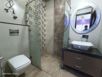 Bathroom in 3 BHK Apartment at Shanti Kunj – for Rent