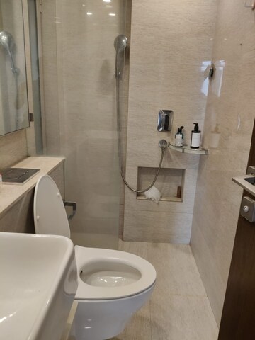 Bathroom in 1 BHK Apartment at Hiranandani Regent Hill, Powai – for Rent