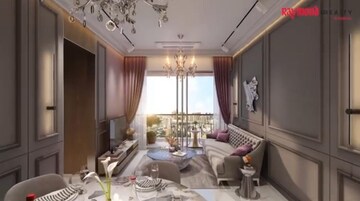 Living Room in 3 BHK Apartment at Raymond The Address, Pokhran Road No Two – for Sale