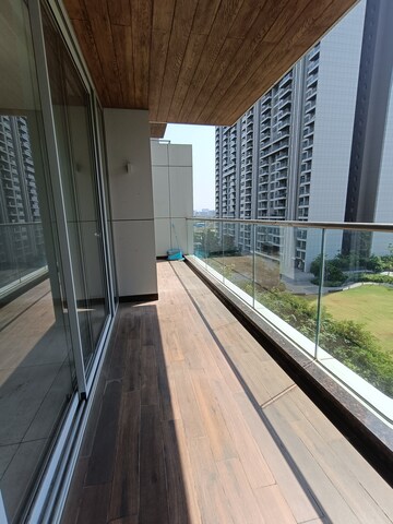 Balcony in 3.5 BHK Apartment at Panchshil Towers, Kharadi – for Rent