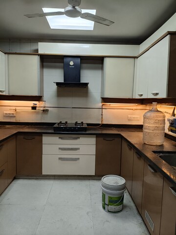 Kitchen in 4 BHK Builder Floor at New Friends Colony – for Rent