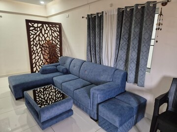 Living Room in 3 BHK Apartment at L&T Raintree Boulevard, Hebbal – for Rent