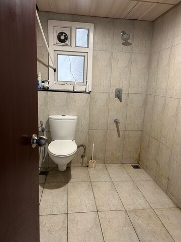 Bathroom in 3 BHK Apartment at Prestige High Fields, Gachibowli – for Rent