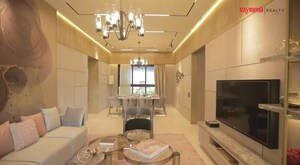 Living Room in 4 BHK Apartment at Raymond The Address, Pokhran Road No Two – for Sale