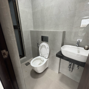 Bathroom in 1 BHK Apartment at Raymond Ten X Habitat, Swastik Garden – for Rent