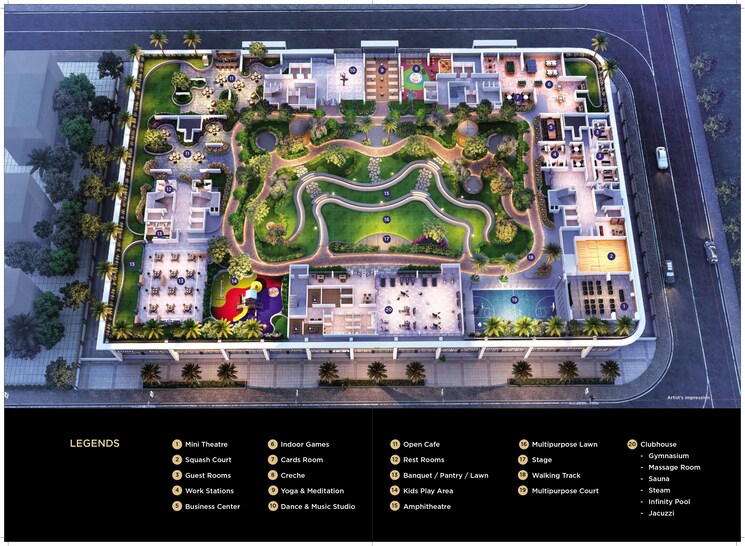 Master Plan, goodwill-wisteria 3 Bedroom 1169 Sq.Ft. Apartment In Vashi Sector 19d Navi Mumbai 8991119