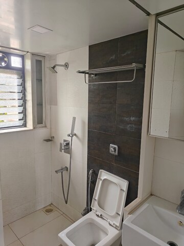 Bathroom in 2 BHK Apartment at MIG Colony, Worli – for Rent