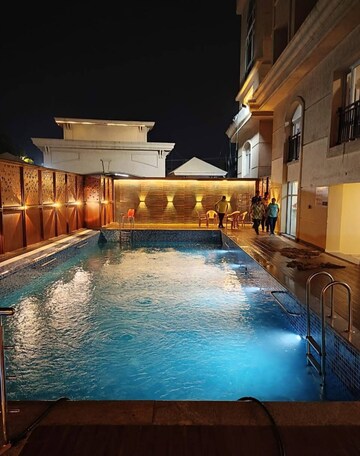 Swimming Pool in 2.5 BHK Apartment at Aditya Imperial Heights, Hafeezpet – for Rent