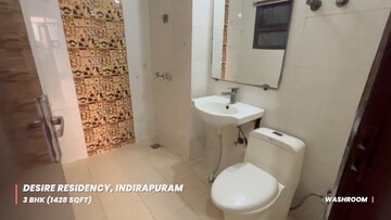 Bathroom in 3 BHK Apartment at Saya Desire Residency, Ahinsa Khand 2 – for Sale