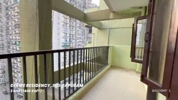 Balcony in 3 BHK Apartment at Saya Desire Residency, Ahinsa Khand 2 – for Sale