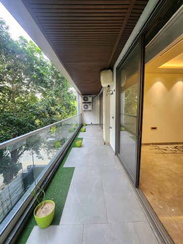 Balcony in 4 BHK Builder Floor at Sushant Lok I – for Sale