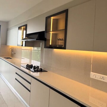 Kitchen in 3 BHK Apartment at Sadguru Poonam Heights, Udyog Nagar – for Rent