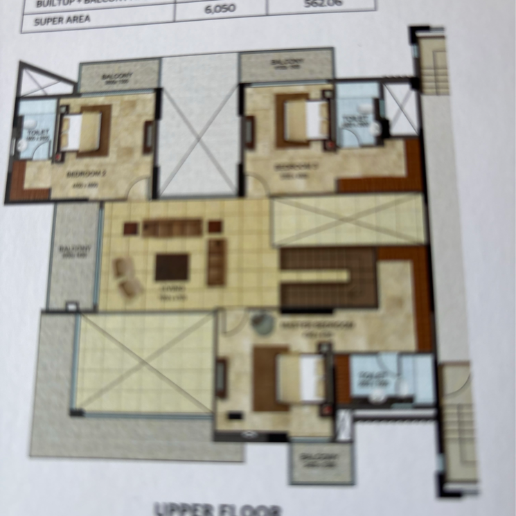 Floor Plan, rohini-apartment 2 Bedroom 1100 Sq.Ft. Apartment In Malesemau Lucknow 8992026