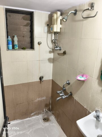 Bathroom in 1 BHK Apartment at Mahalaxmi CHS Worli, Worli – for Rent