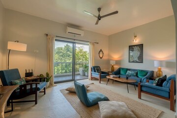 Living Room in 2 BHK Apartment at Siolim – for Rent