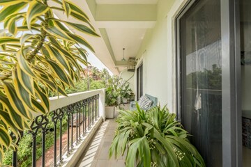 Balcony in 2 BHK Apartment at Siolim – for Rent