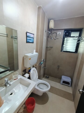 Attached Bathroom in 2 BHK Apartment at Runwal Estate, Dhokali – for Rent