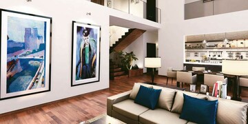 Living Room in 3 BHK Apartment at M3M Golf Estate, Sector 65 – for Rent