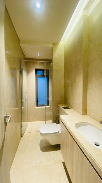 Bathroom in 3 BHK Apartment at Rustomjee Seasons, Bandra East – for Rent
