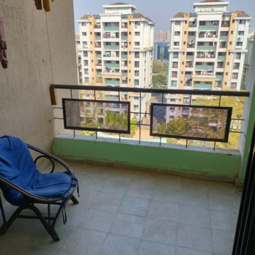 Balcony in 2 BHK Apartment at Magarpatta Annex, Magarpatta Road – for Rent