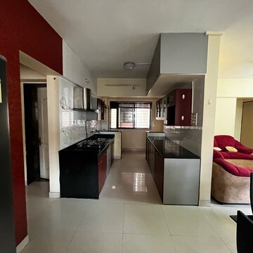 Kitchen in 2 BHK Apartment at Magarpatta City Roystonea, Magarpatta Road – for Rent