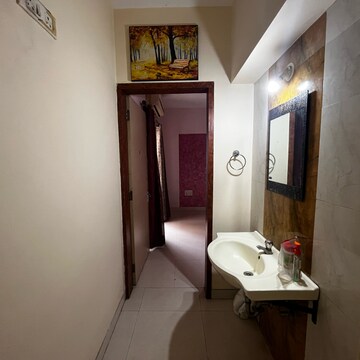 Bathroom in 2 BHK Apartment at Magarpatta City Roystonea, Magarpatta Road – for Rent