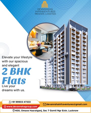 3 BHK Apartment – Exterior View View at Grand Omaxe, Gomti Nagar - for Sale