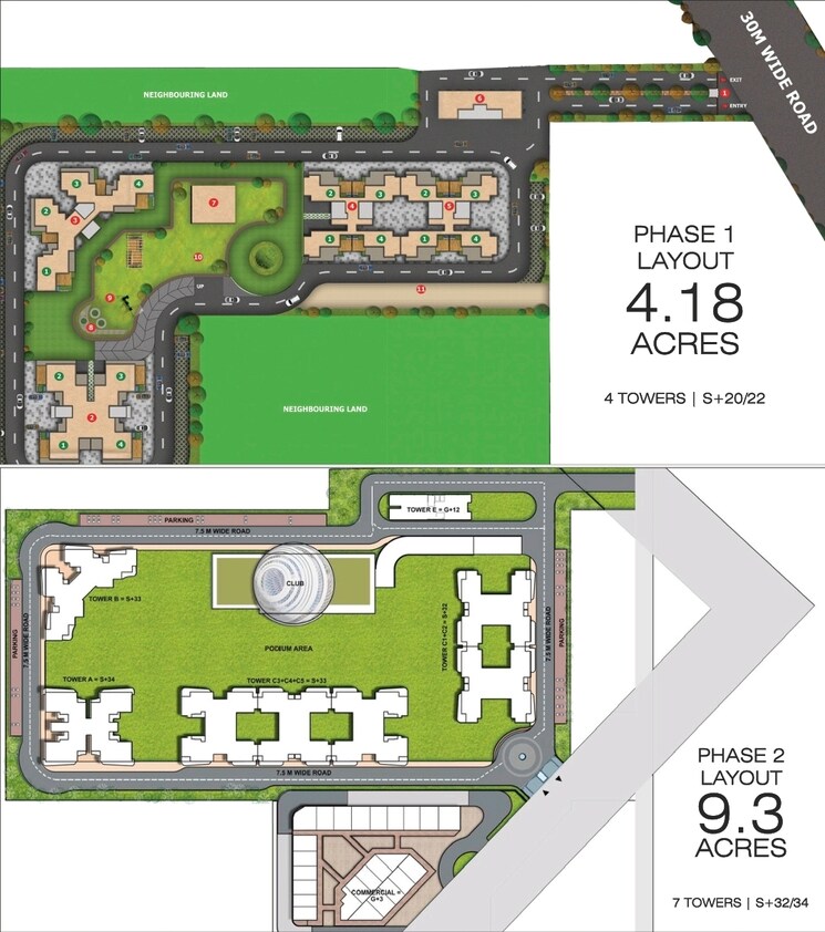 Master Plan, oxirich-chintamani 3 Bedroom 1845 Sq.Ft. Apartment In Sector 103 Gurgaon 8992911