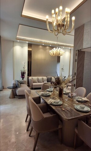 Living Room in 3 BHK Apartment at Oxirich Chintamani, Sector 103 – for Sale