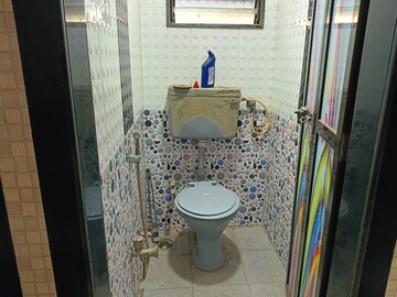 Bathroom in 2 BHK Apartment at Sankalp Society, Goregaon East – for Rent