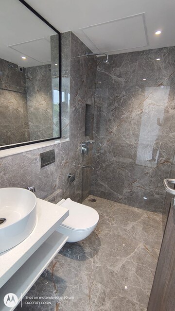 Bathroom in 3 BHK Apartment at Nahar Amaryllis Towers and Plaza, Chandivali – for Rent
