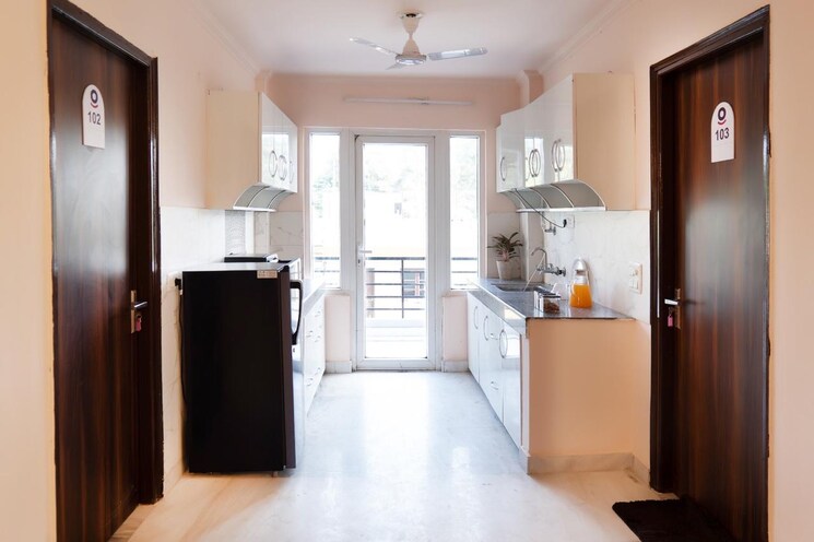 Kitchen, huda-staff-colony 3 Bedroom 2000 Sq.Ft. Builder Floor In Sector 46 Gurgaon 8993216