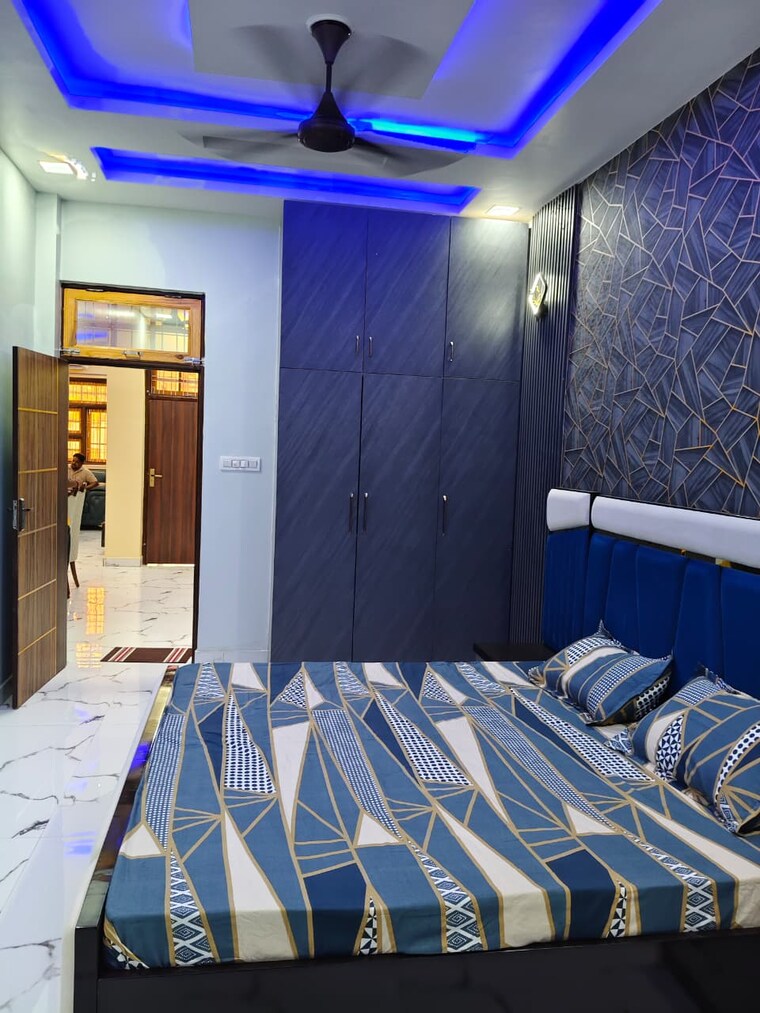 Bedroom, gomti nagar 3 Bedroom 1550 Sq.Ft. Independent House In Gomti Nagar Lucknow 8993212