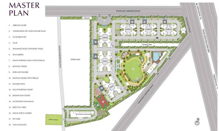 Master Plan, emaar-the-88 3 Bedroom 2154 Sq.Ft. Apartment In Sector 112 Gurgaon 8993188