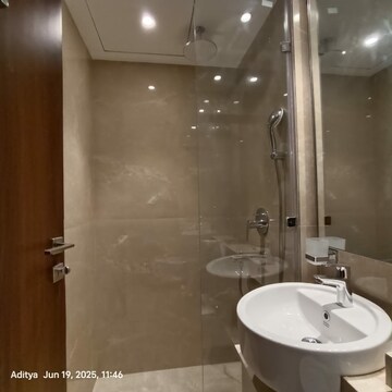 Bathroom in 1 BHK Apartment at Hiranandani Highland, Powai – for Rent