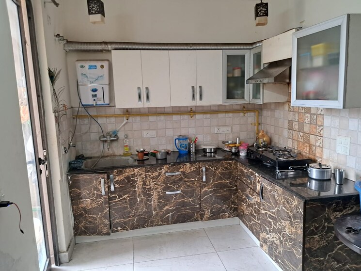 Kitchen, saviour-greenisle 3 Bedroom 1600 Sq.Ft. Apartment In Sain Vihar Ghaziabad 8993381