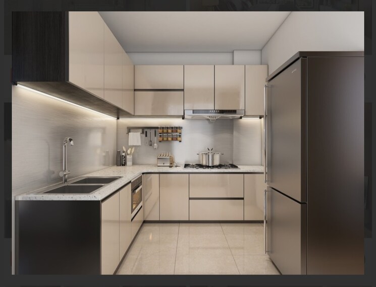 Kitchen, ajmera-greenfinity-wadala 2 Bedroom 473 Sq.Ft. Apartment In Wadala East Mumbai 8993545