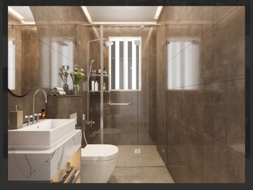 Bathroom in 2 BHK Apartment at Ajmera Greenfinity Wadala, Wadala East – for Sale