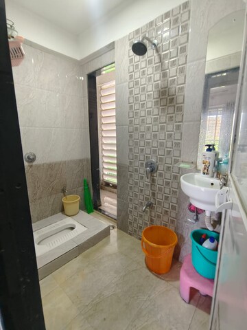 Bathroom in 2 BHK Apartment at Shree Savali, Mogharpada – for Rent
