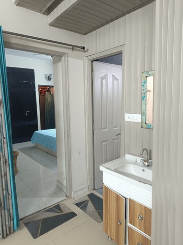 Bathroom in 3 BHK Apartment at Jaipuria Sunrise Greens, Ahinsa Khand 1 – for Rent