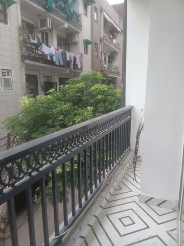Balcony in 3 BHK Builder Floor at Vasant Kunj Enclave – for Rent