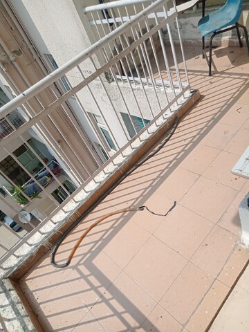 Balcony in 1 BHK Apartment at LandCraft River Heights, Raj Nagar Extension – for Rent