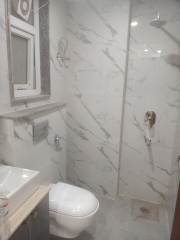 Bathroom in 3 BHK Builder Floor at Vasant Kunj Enclave – for Rent