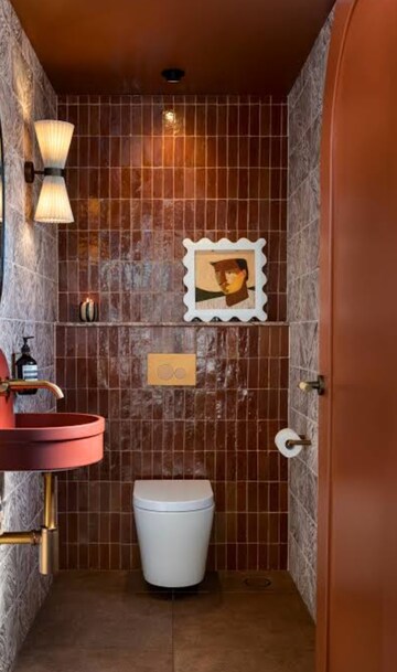 Bathroom in 1 BHK Apartment at Goel Ganga Akash Ganga, Pimple Saudagar – for Rent