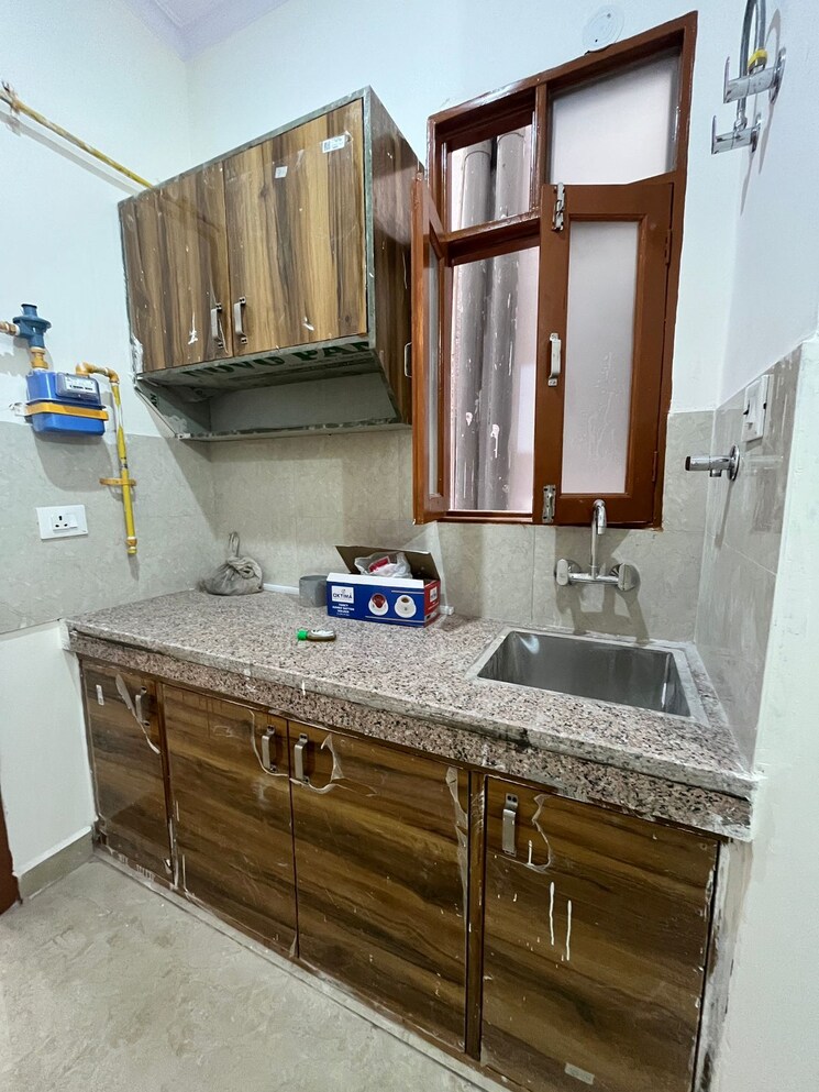 Kitchen, risland-sky-mansion 1 Bedroom 450 Sq.Ft. Builder Floor In Chattarpur Delhi 8994243