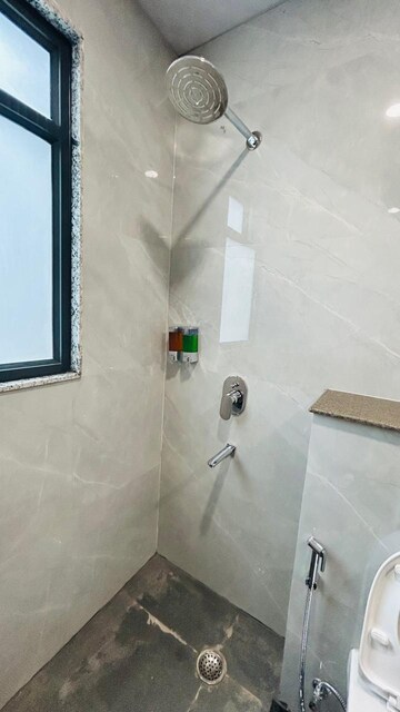 Bathroom in 2 BHK Builder Floor at Ansal Sushant Apartments, Sushant Lok I – for Rent
