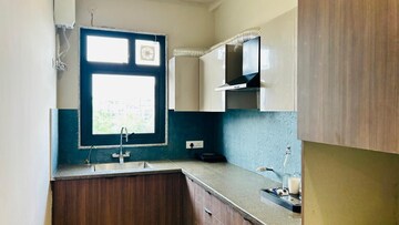 Kitchen in 2 BHK Builder Floor at Ansal Sushant Apartments, Sushant Lok I – for Rent