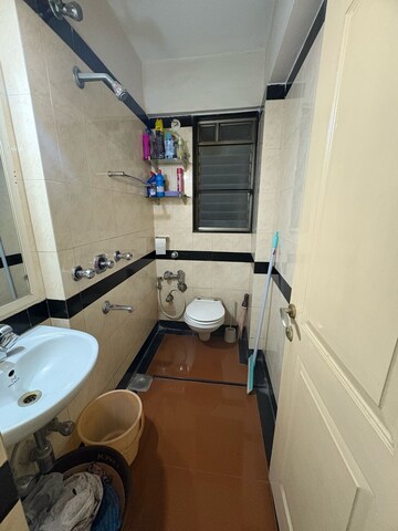 Bathroom in 1 BHK Apartment at Evening Glory, Chandivali – for Rent